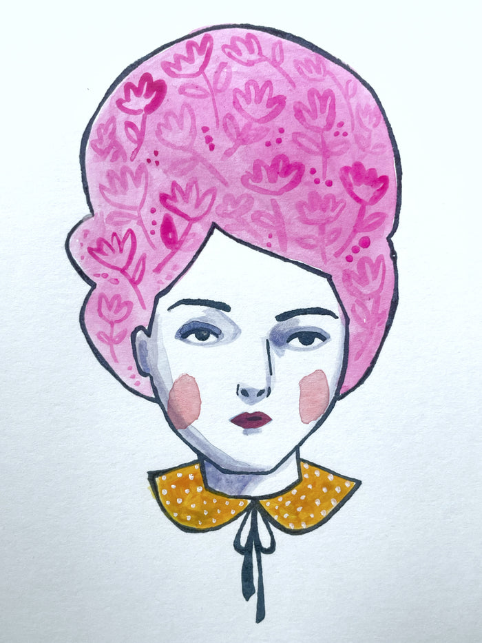 Maude - mixed media