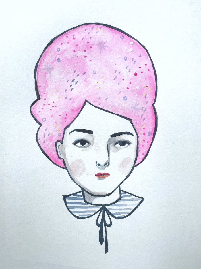 Maude - mixed media
