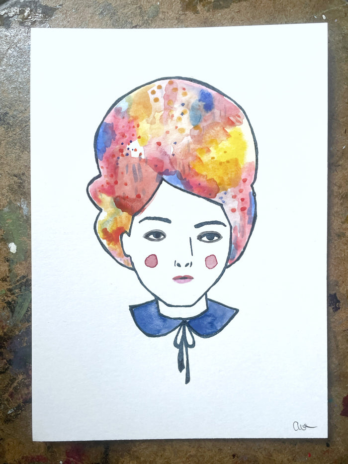 Maude - mixed media