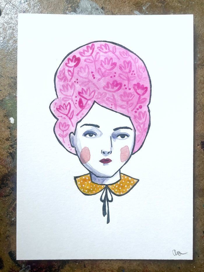 Maude - mixed media