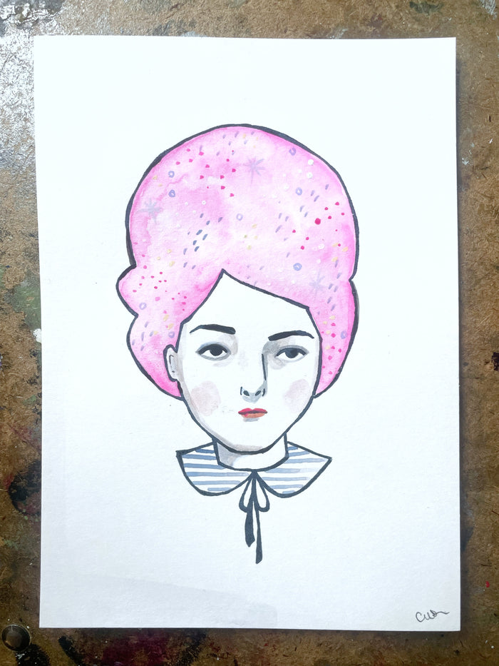 Maude - mixed media