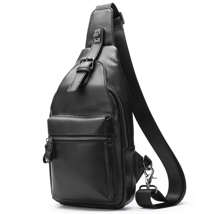 Men's Traveler's Leather Sling Bag