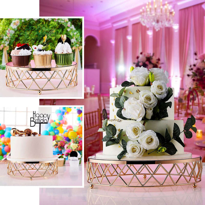 Elegant cake stand with flowers and cupcakes for celebrations.