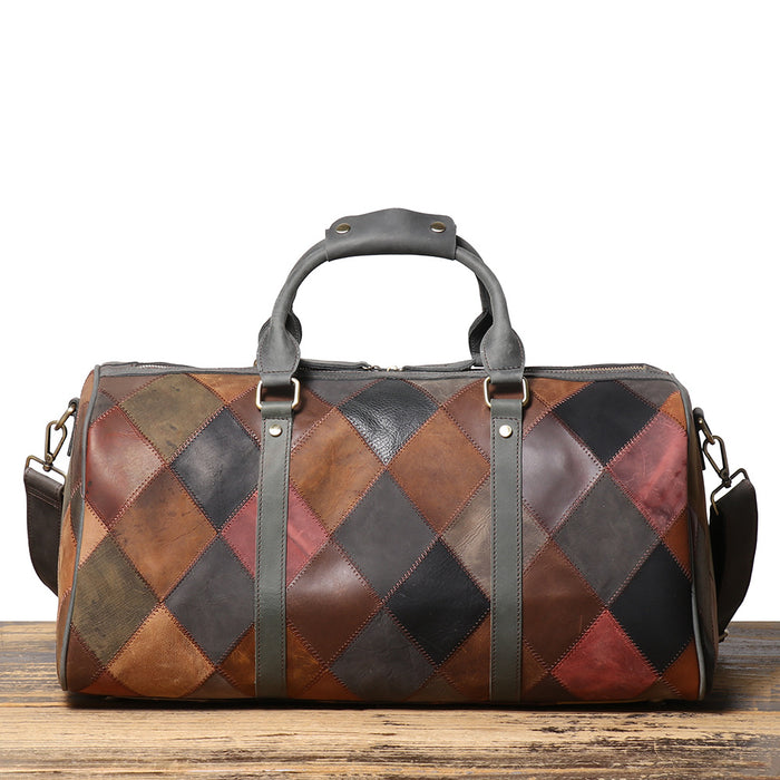 MITCHELL II Genuine Leather Travel Duffle Bag