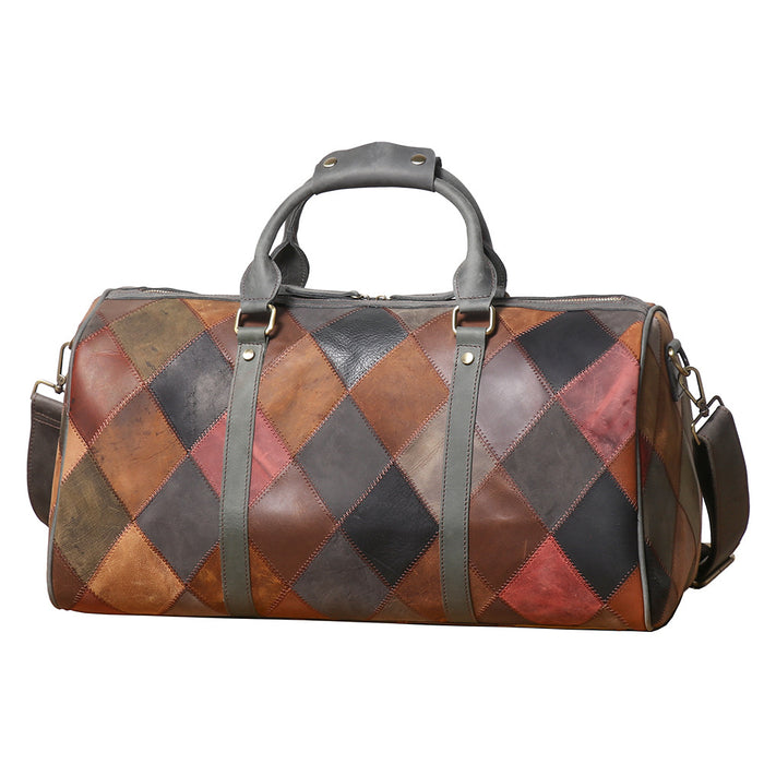 MITCHELL II Genuine Leather Travel Duffle Bag