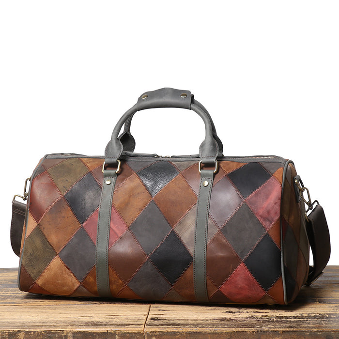 MITCHELL II Genuine Leather Travel Duffle Bag