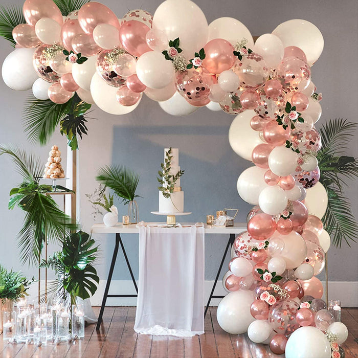 Mocsicka Balloon Arch 102Pcs Rose Gold Party Decoration Balloon Set-Mocsicka Party