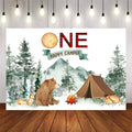 Mocsicka Happy Camper Theme 1st Birthday Backdrop-Mocsicka Party