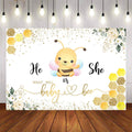 Mocsicka He or She Honey Bee Gender Reveal Backdrop-Mocsicka Party