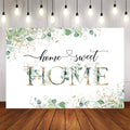 Mocsicka Home Sweet Green Leaves Photo Banners-Mocsicka Party