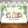 Mocsicka It's a Boy Little Animals Baby Shower Backdrop-Mocsicka Party