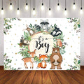Mocsicka It's a Boy Little Animals Baby Shower Backdrop-Mocsicka Party