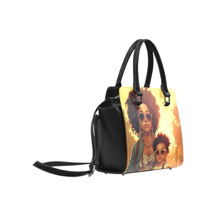 Mom and Son Shoulder Bag: Personalize with your image at no extra cost