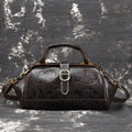 MONIQUE Genuine Leather Embossed Handbag