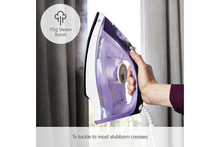 Morphy Richards 2400W Crystal Clear Amethyst Steam Iron | 300301