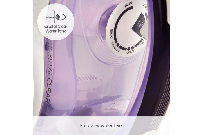 Morphy Richards 2400W Crystal Clear Amethyst Steam Iron | 300301