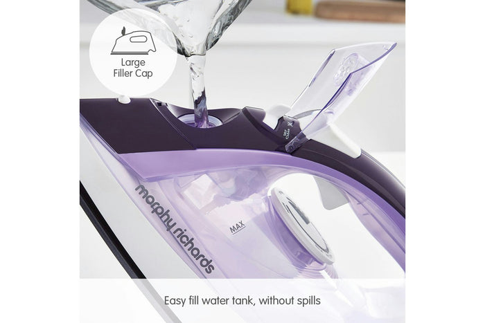 Morphy Richards 2400W Crystal Clear Amethyst Steam Iron | 300301