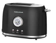 Morphy Richards Colour Boutique Matt Steel 2 Slice Toaster | 98060