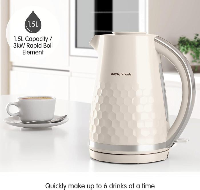 Morphy Richards Hive Jug Kettle, Cream | 108272