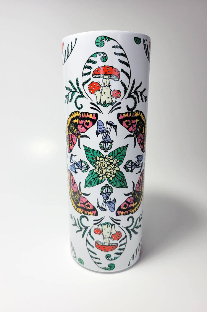 Mushrooms, Moths, Flowers 20oz Steel Travel Mug