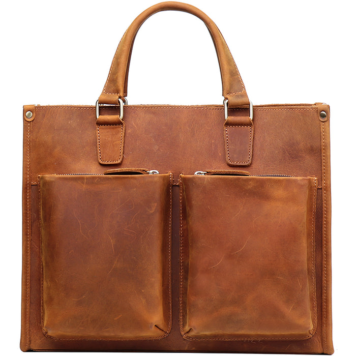 MYO Business Genuine Leather Travel Briefcase