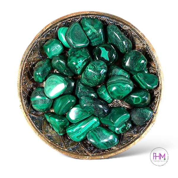 Malachite Tumbled Stone 🔮 - Crystals