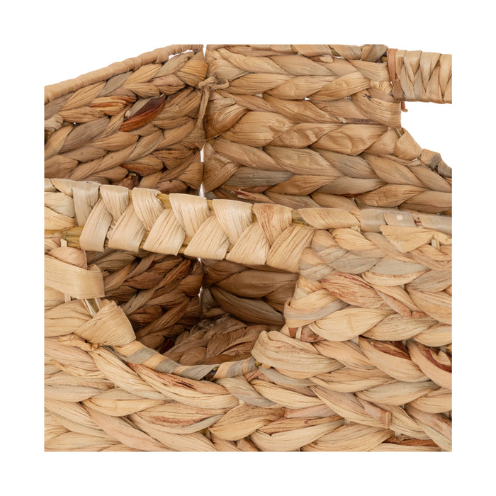 Natural Water Hyacinth Storage Basket Set (2-Pack)