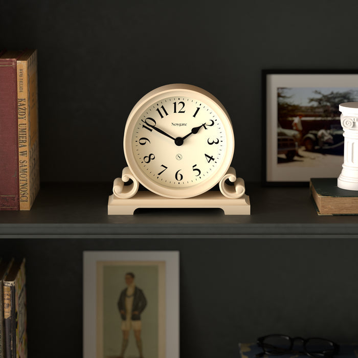 Newgate Divisadero mantel clock in cream