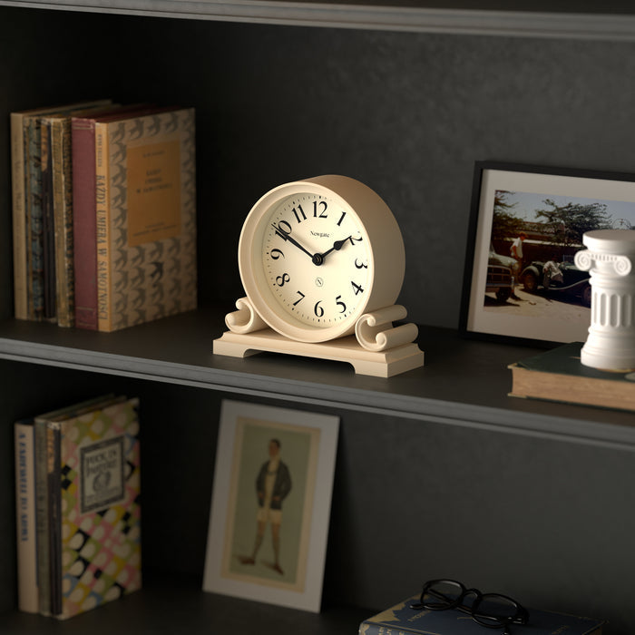 Newgate Divisadero mantel clock in cream