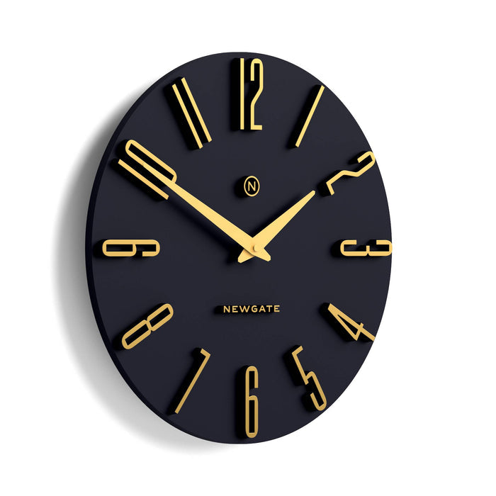 Newgate Empire State wall clock in petrol blue 40cm