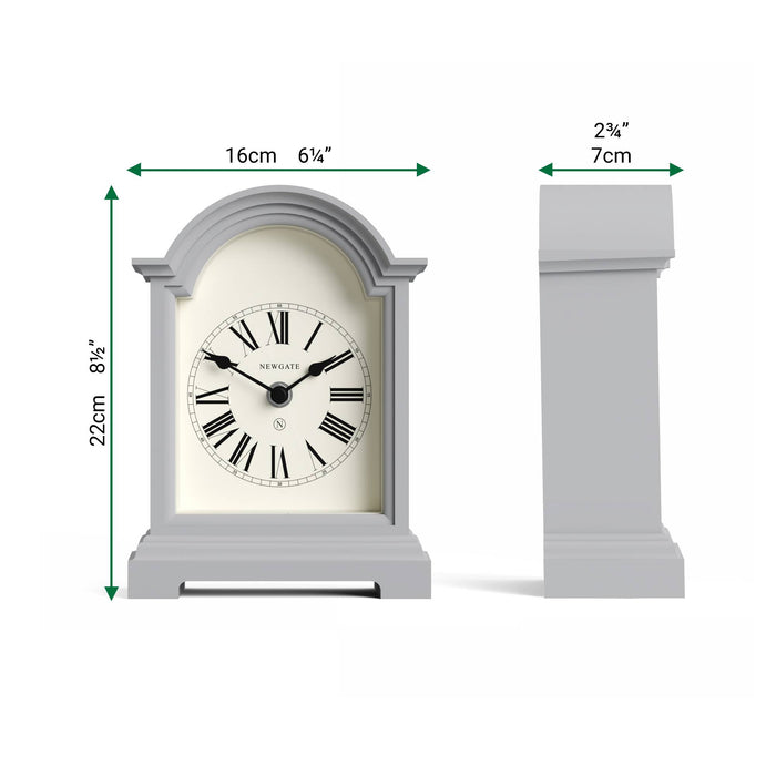 Newgate Fillmore mantel clock in grey