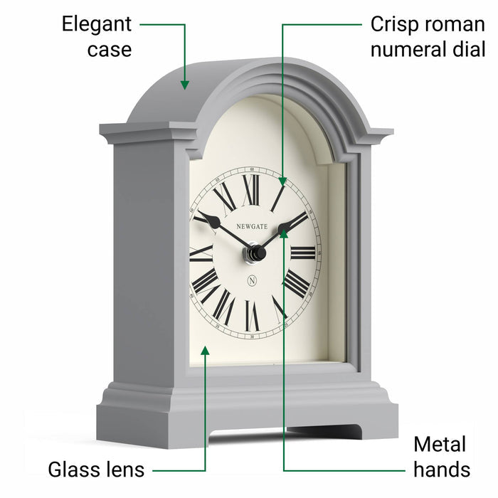 Newgate Fillmore mantel clock in grey