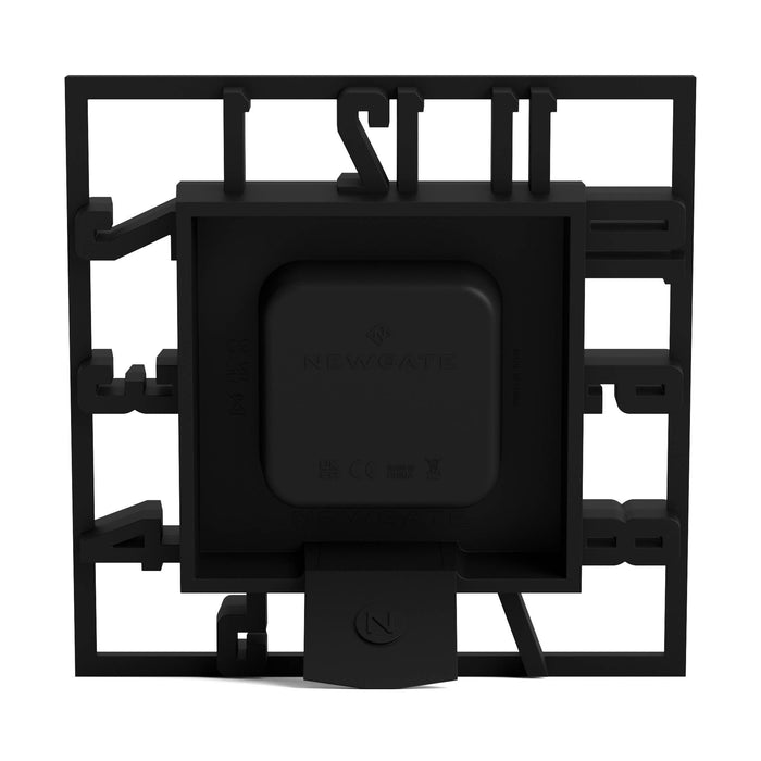 Newgate Highline mantel clock in black