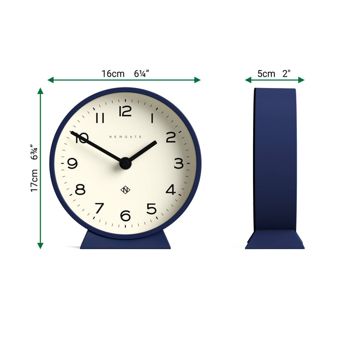 Newgate M Mantel Echo clock in midnight blue