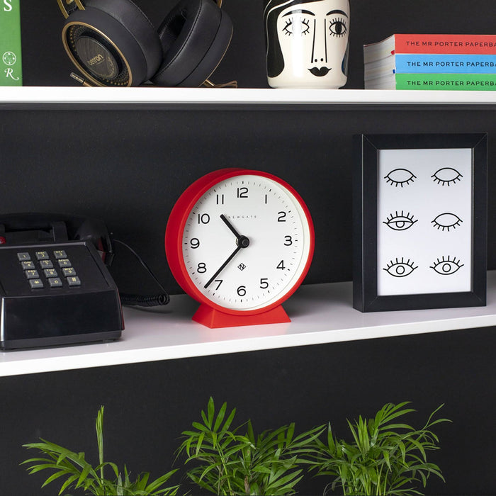 Newgate M Mantel Echo clock in red