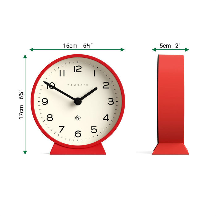 Newgate M Mantel Echo clock in red