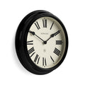 Newgate Notting Hill wall clock in gloss black 44cm