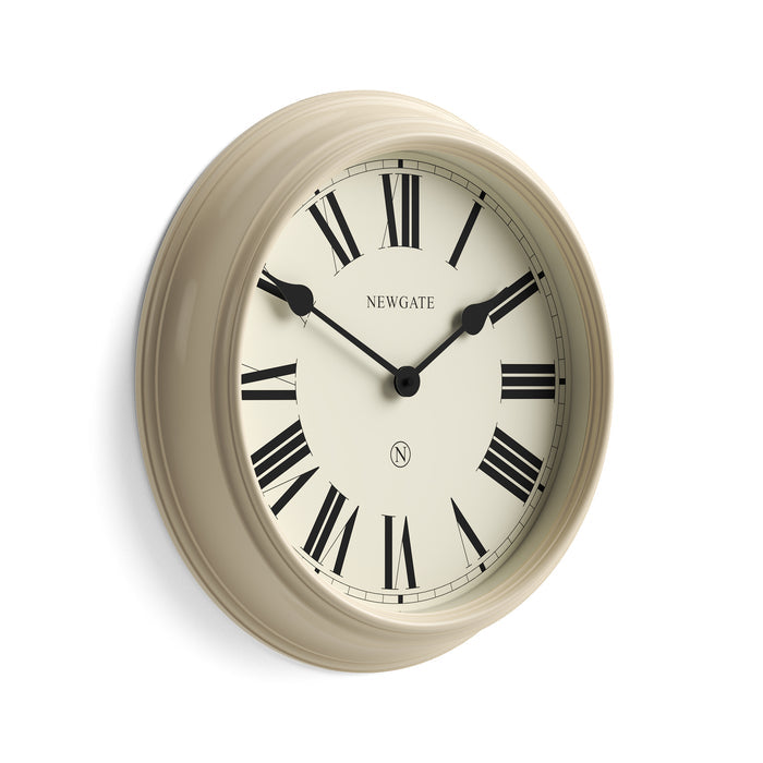 Newgate Notting Hill wall clock in gloss cream 44cm
