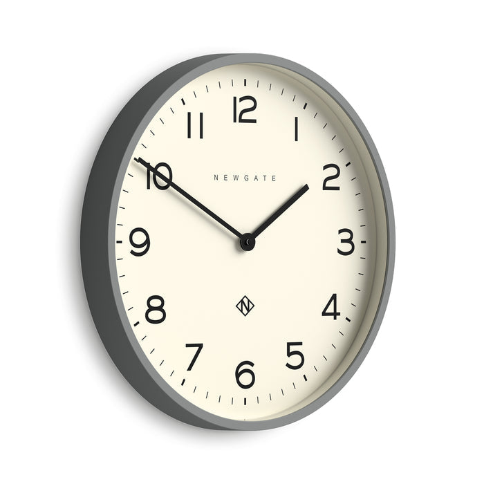 Newgate Number Two Echo wall clock in grey 45cm