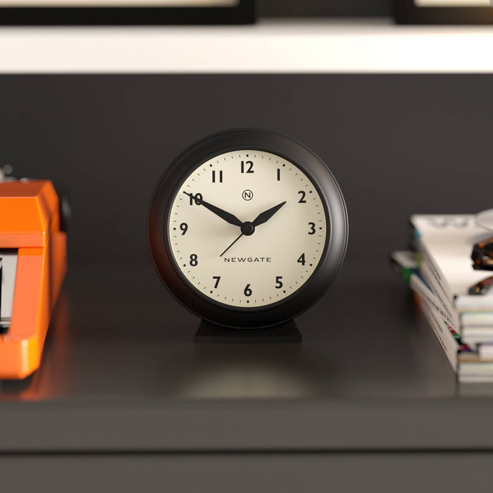 Newgate Pacific alarm clock in black