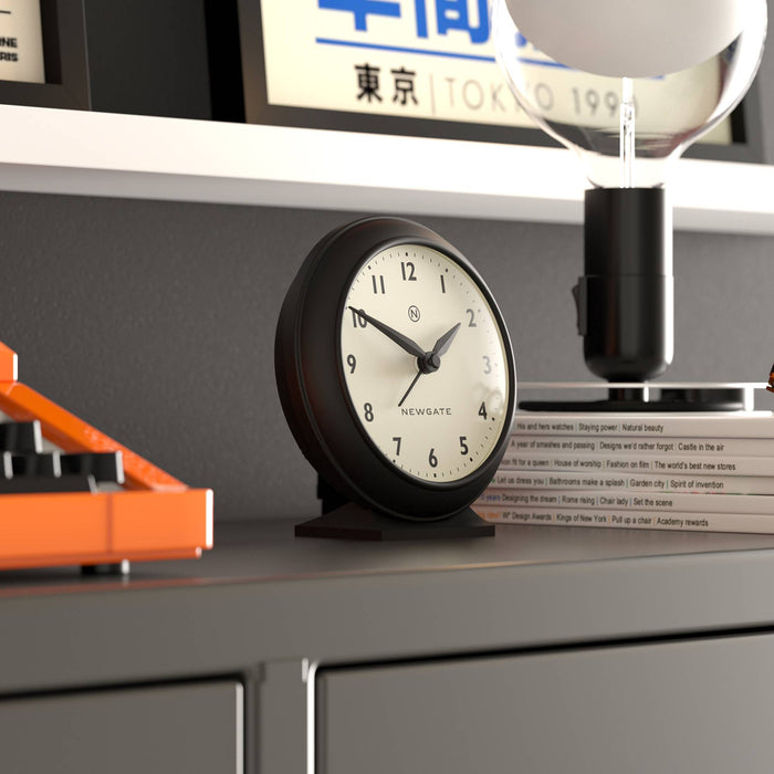 Newgate Pacific alarm clock in black