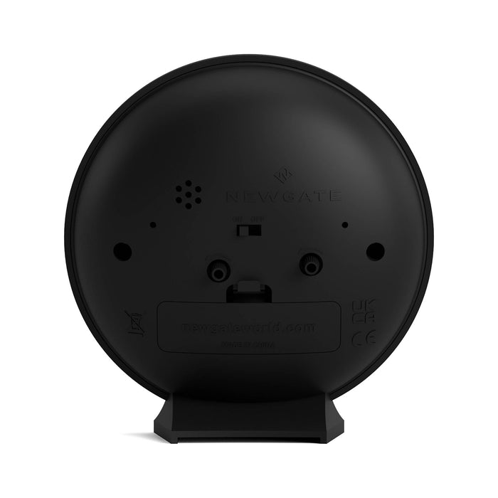 Newgate Pacific alarm clock in black