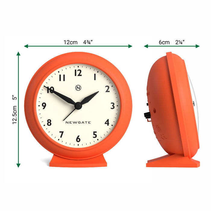 Newgate Pacific alarm clock in orange