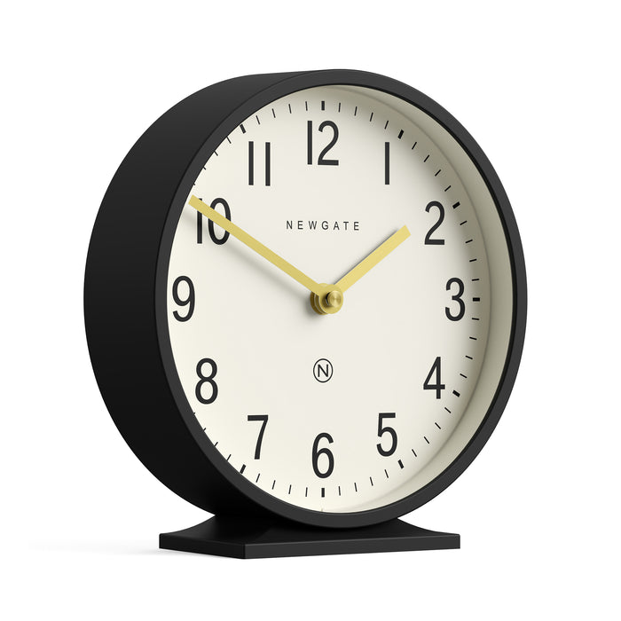 Newgate Q Mantel clock in black