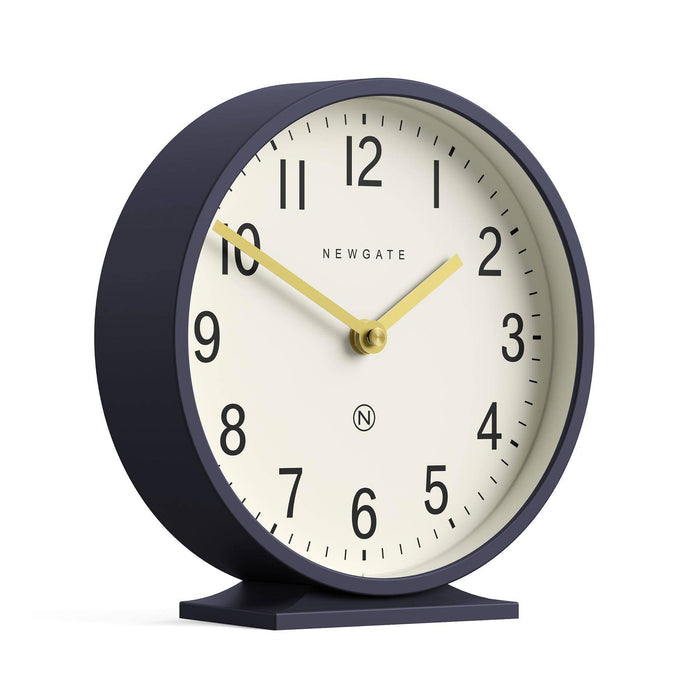 Newgate Q Mantel clock in petrol blue