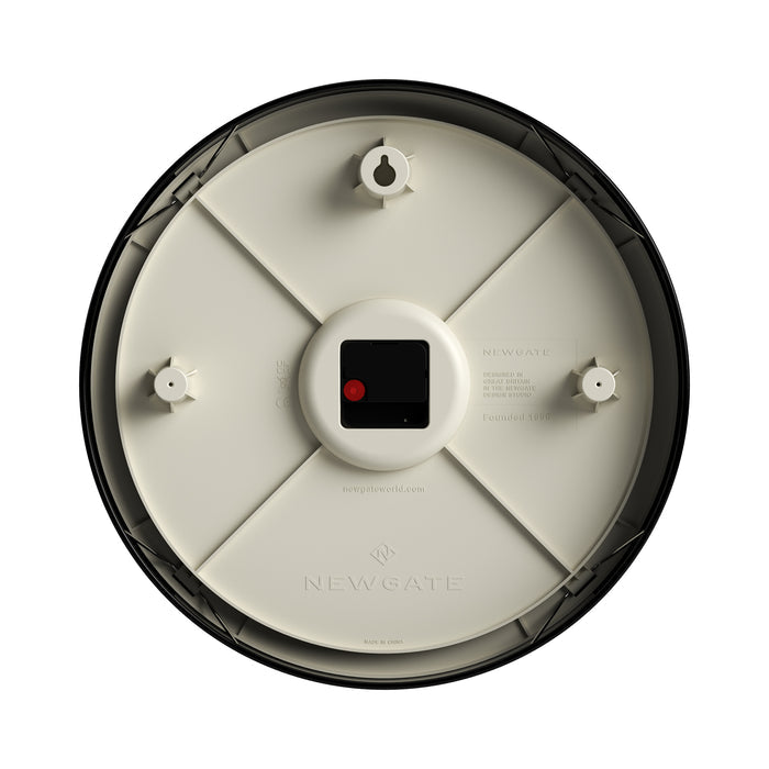 Newgate Spitalfields wall clock in gloss black 40cm