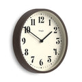 Newgate Theatre wall clock in dark faux wood 30cm