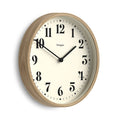 Newgate Theatre wall clock in medium faux wood 30cm