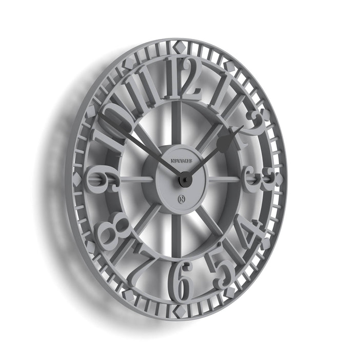 Newgate Warehouse wall clock in grey 40cm