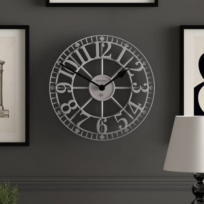 Newgate Warehouse wall clock in grey 40cm